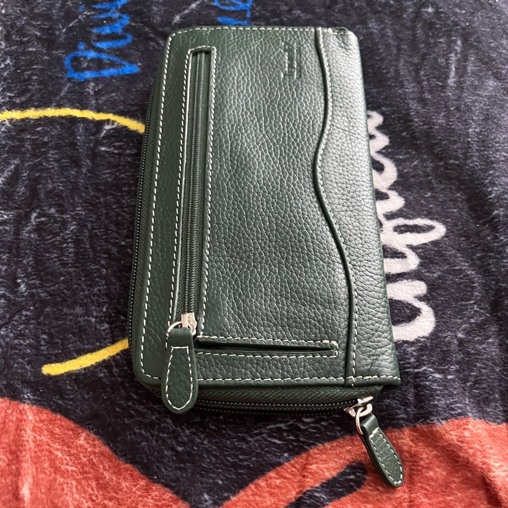 Tignanello, Wallet Green Leather Ladies’ - Picture 5 of 5